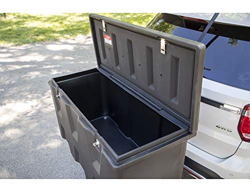 Buyers Products 1707020 Large Poly Hitch Mounted Cargo Carrier Multi-Purpose Utility Storage Bin Box, 23x51x26 Inches, Job Site Box, Camping, Storage and Organizer, Black