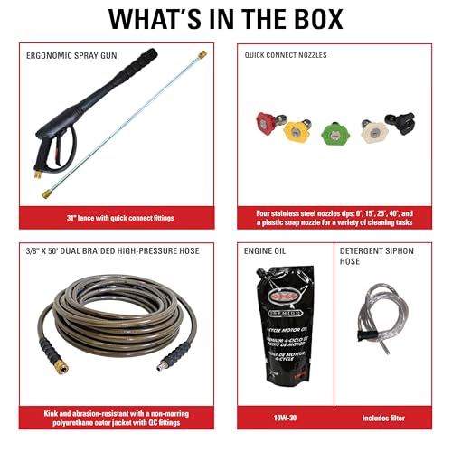 Simpson Cleaning 4200 PSI Gas Pressure Washer, 4.0 GPM Power Washer for Commercial Use, Honda GX390 Engine, 50-Foot Steel-Braided Hose, Aluminum Series, 49-State (ALH4240)