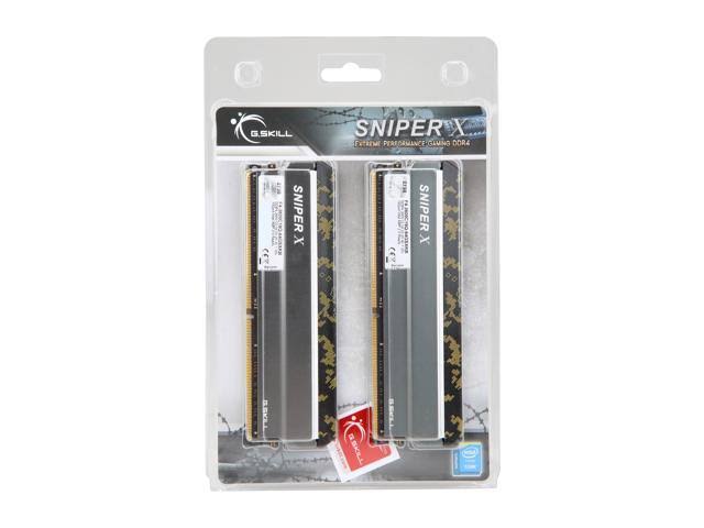 G.SKILL 64GB (4x16GB) Sniper x DDR4 PC4-28800 3600MHz Desktop Memory Model F4-3600C19Q-64GSXKB