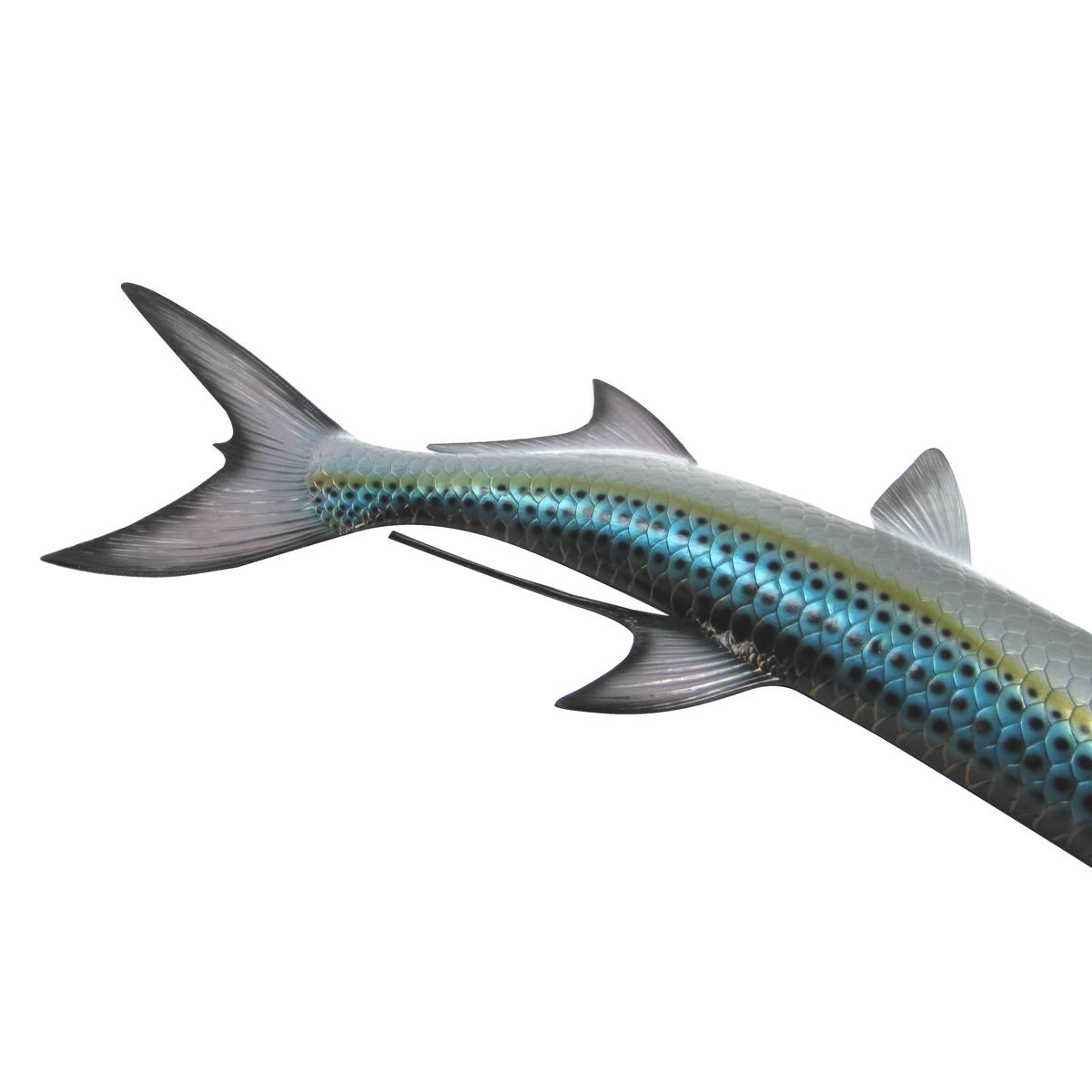 Treasure Gurus 48x22 Tarpon Saltwater Trophy Taxidermy Wall Mount Fish Hand Painted Lifelike Plaque