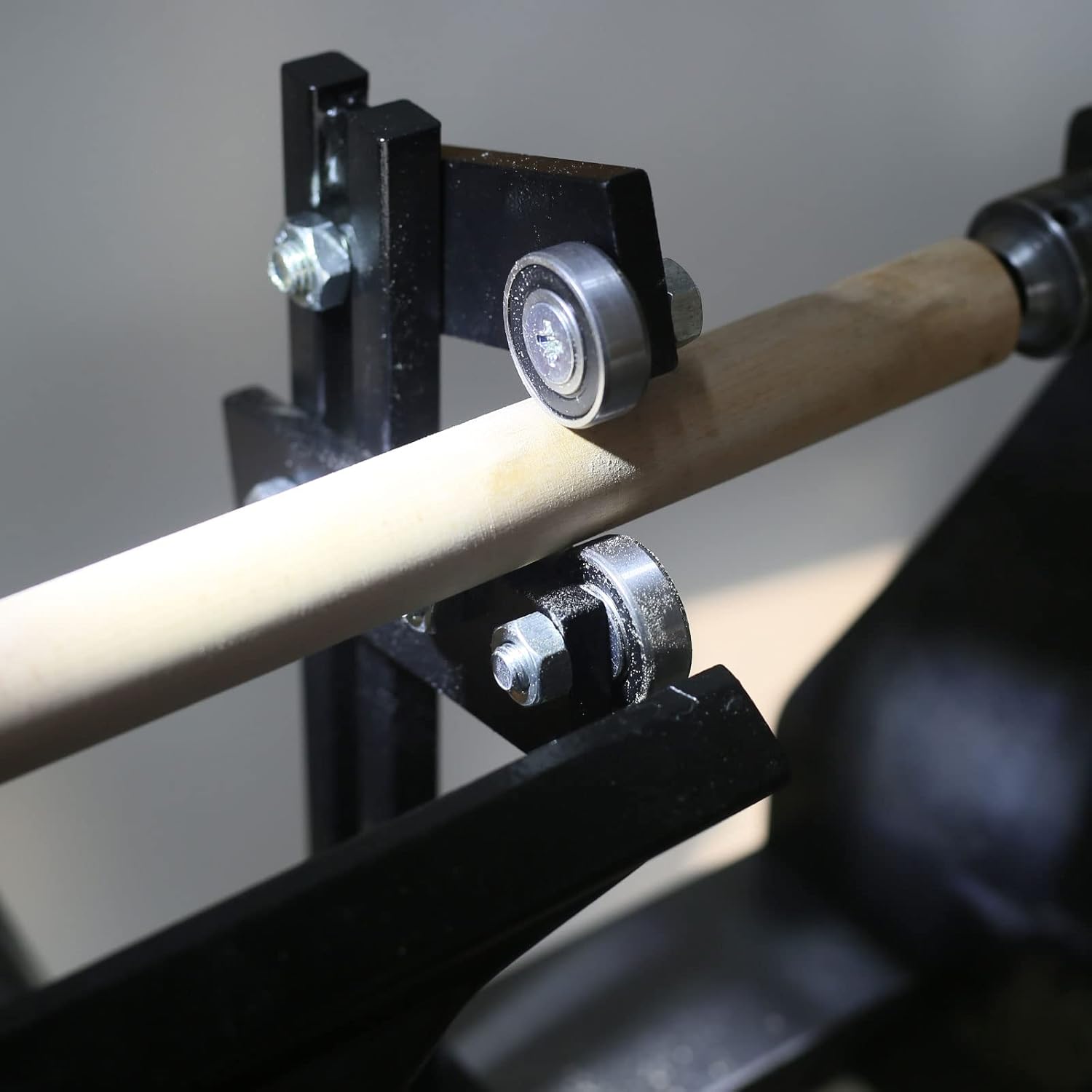 FJL FORCE Wood Lathe Steady Rest, Lathe Steady Rest, Lathe Tool Rest Wood Cast Iron Steady Rest, Wood Lathe Tools and Accessories with Three Metal Fixing Wheels