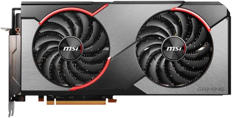MSI Radeon RX 5700 XT Gaming X Graphics Card '8GB GDDR6, 1980Hz, RGB Mystic Light, AMD NAVI 10 XT GPU, 3X DisplayPort, HDMI, Dual Fan Cooling System'