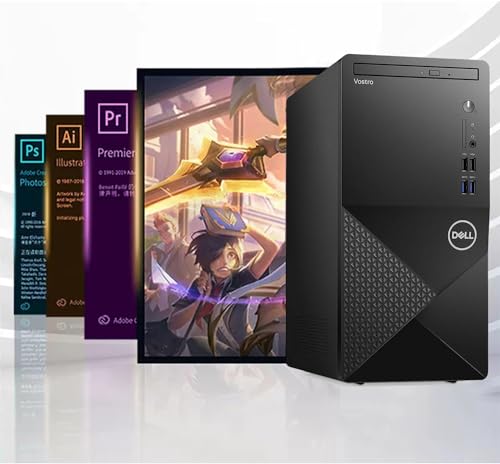 DELL Vostro 3910 Tower Business Desktop Computer | 12th Gen Intel Core i3-12100 Processor | 16GB RAM | 256GB SSD + 1TB HDD | WiFi 6 | DVD-RW | HDMI | Display Port(Support 4K) | Windows 11 Pro