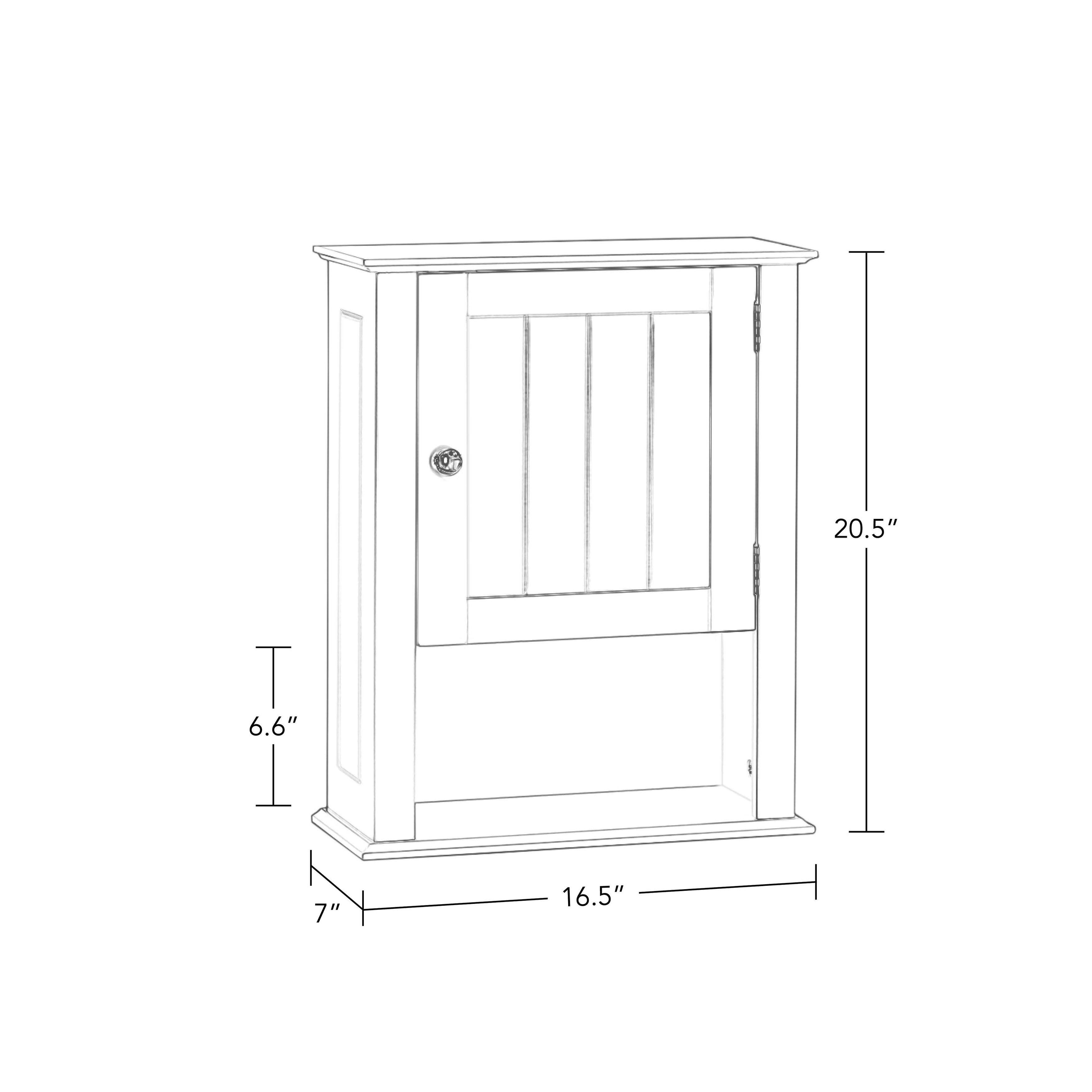 RiverRidge Home Ashland One Door Wall Cabinet, White