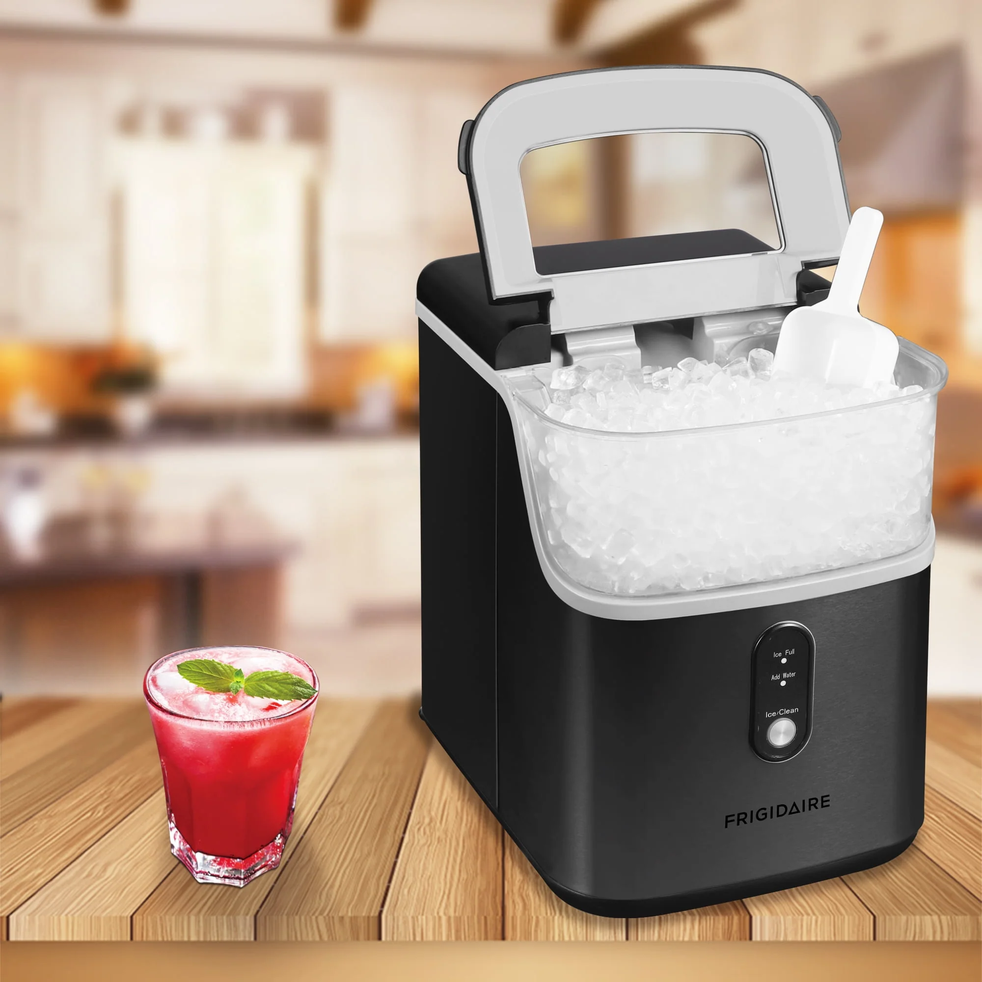 Frigidaire 33 Lbs. Nugget Ice Maker - BLACK Stainless Steel, EFIC228