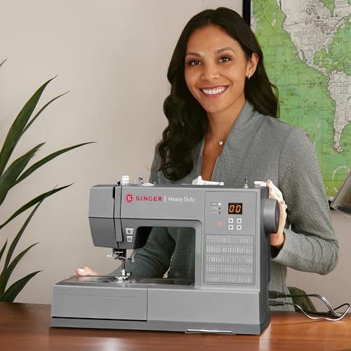 SINGER Heavy Duty 6620C Computerized Sewing Machine with Accessories | 215 Stitches, LCD Screen, Built-In Needle Threader | Easy Setup, Durable Metal Frame, Ideal for Clothes & Home Projects