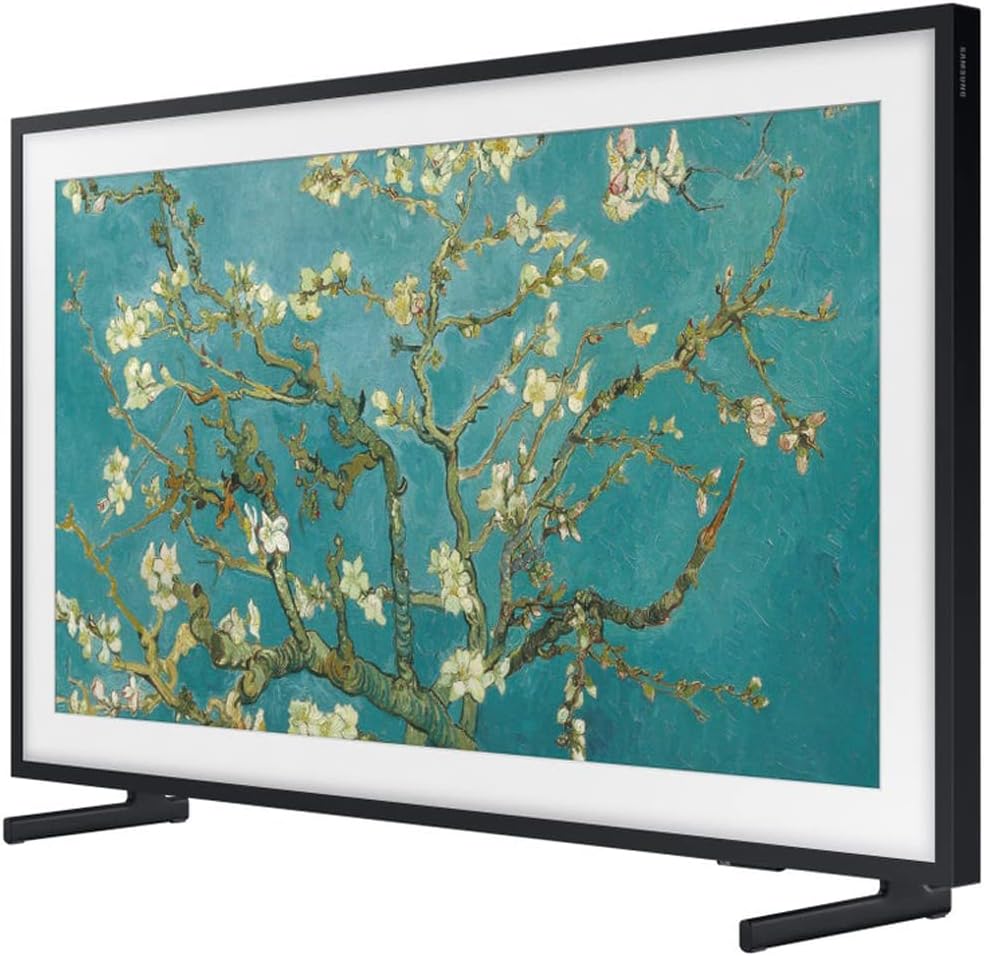 Samsung QN32LS03CB 32 inch The Frame QLED HDR 4K Smart TV (2023) Bundle with HW-LS60D Photo Music Frame Smart Speaker Dolby ATMOS w/Q-Symphony