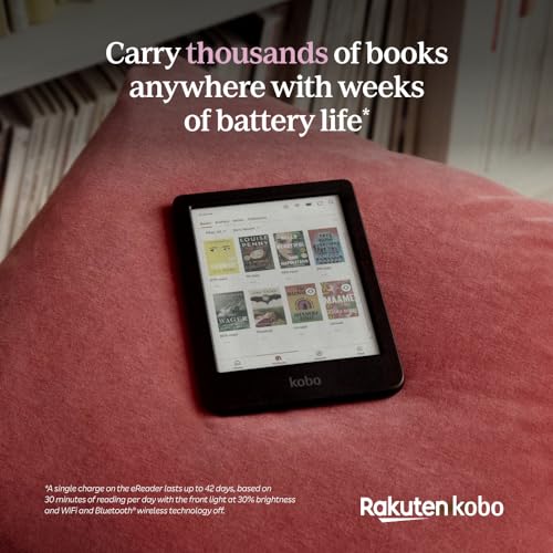 Kobo Clara Colour | eReader | 6” Glare-Free Colour E Ink Display | Dark Mode Option | Waterproof | Audiobooks | 16GB of Storage | Black