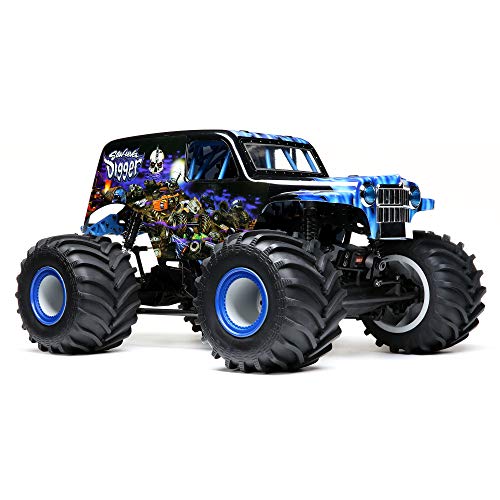 Losi RC Truck LMT 4 Wheel Drive Solid Axle Monster Truck RTR Battery and Charger Not Included Grave Digger LOS04021T1