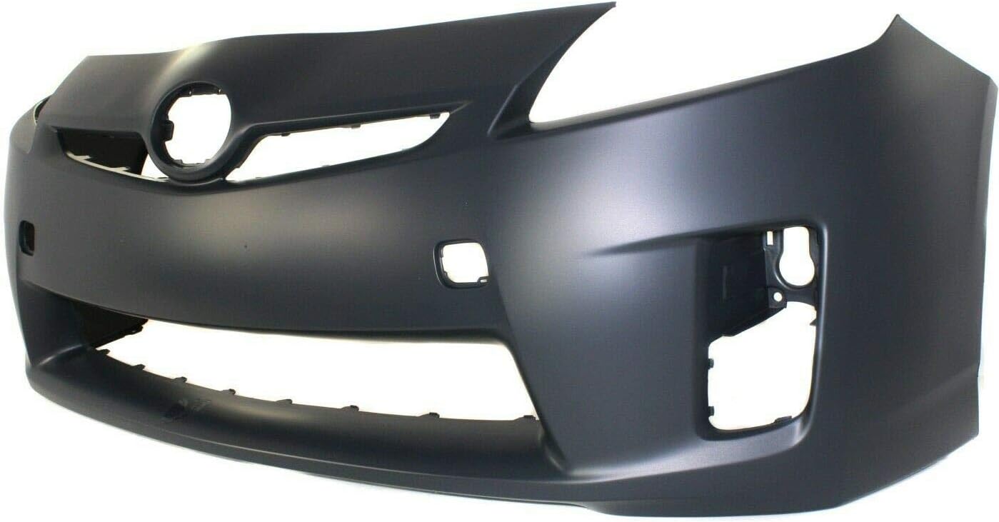 Front Plastic Bumper Cover Fascia for 2010-2011 Toyota Prius Base Hatchback 10-11. New, Primed and Ready for Paint. with Fog Light Holes. TO1000359 5211947917
