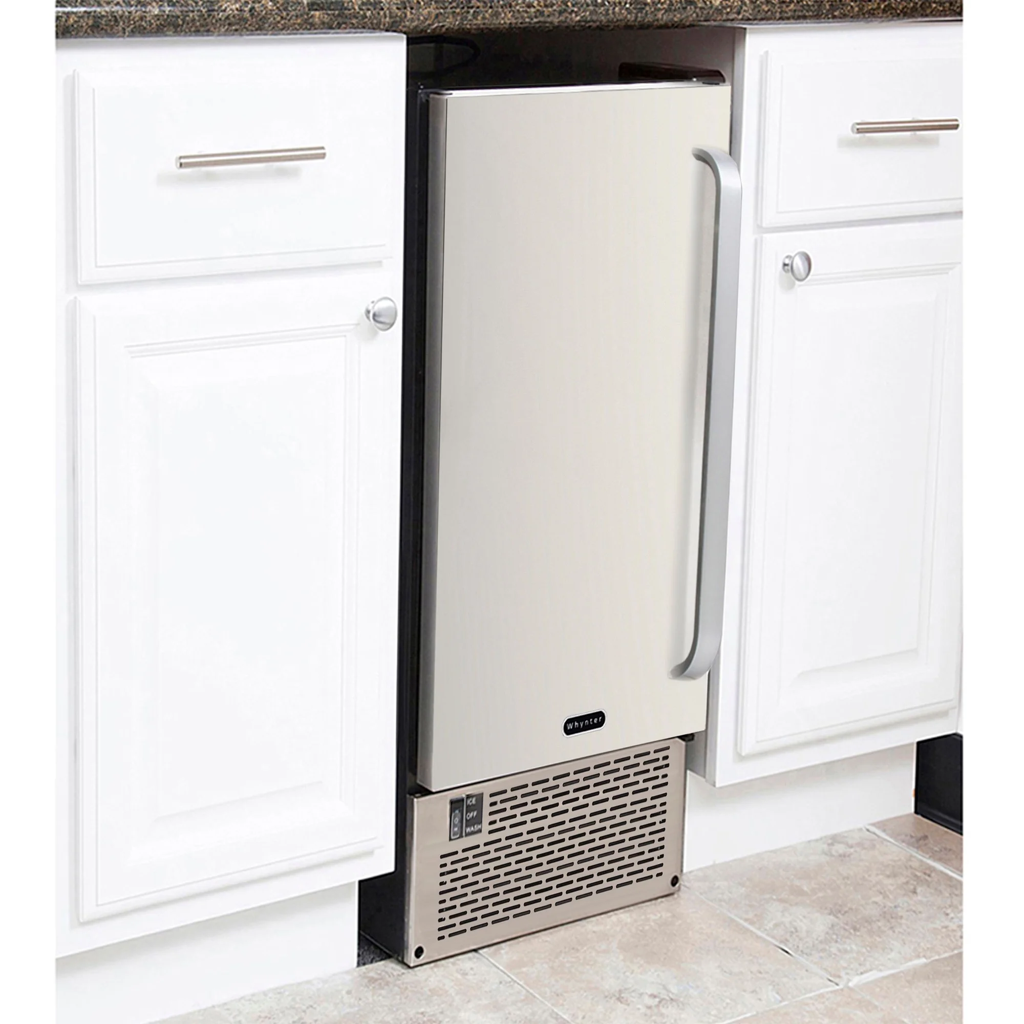 Whynter Built-In/Freestanding Ice Maker, 50 lb Cap Ice Cubes, Each (UIM-502SS)