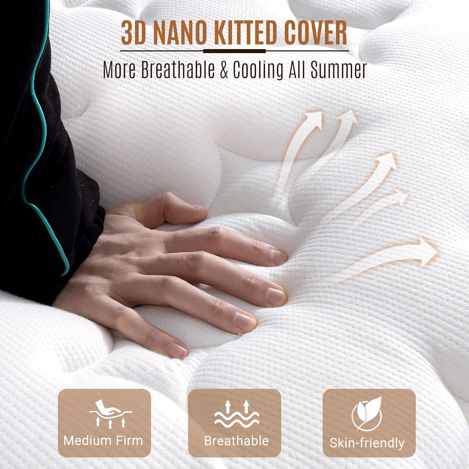 BedStory 12 Inch Queen Mattress, [Ultra-Durable] Gel Fresh Memory Foam and Innerspring Mattress in a Box, Low Motion Transfer, Comfortable and Quiet Sleep Mattresses, and Pressure Relief, Made in USA