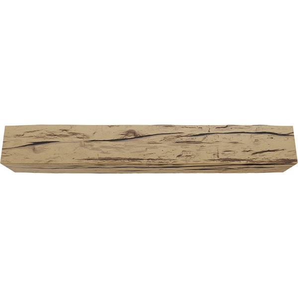 Ekena Millwork MANURW06X08X60NG 6x22H x 8x22D x 60x22W Riverwood Faux Wood Fireplace Mantel, Natural Golden Oak