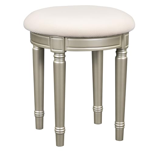 43.3" Modern Vanity Table Set with Flip-top Mirror and LED Light, Space-Saving functionality, Water Resistance and Slip-Proof Features Make it an Ideal Dresser for The Bedroom