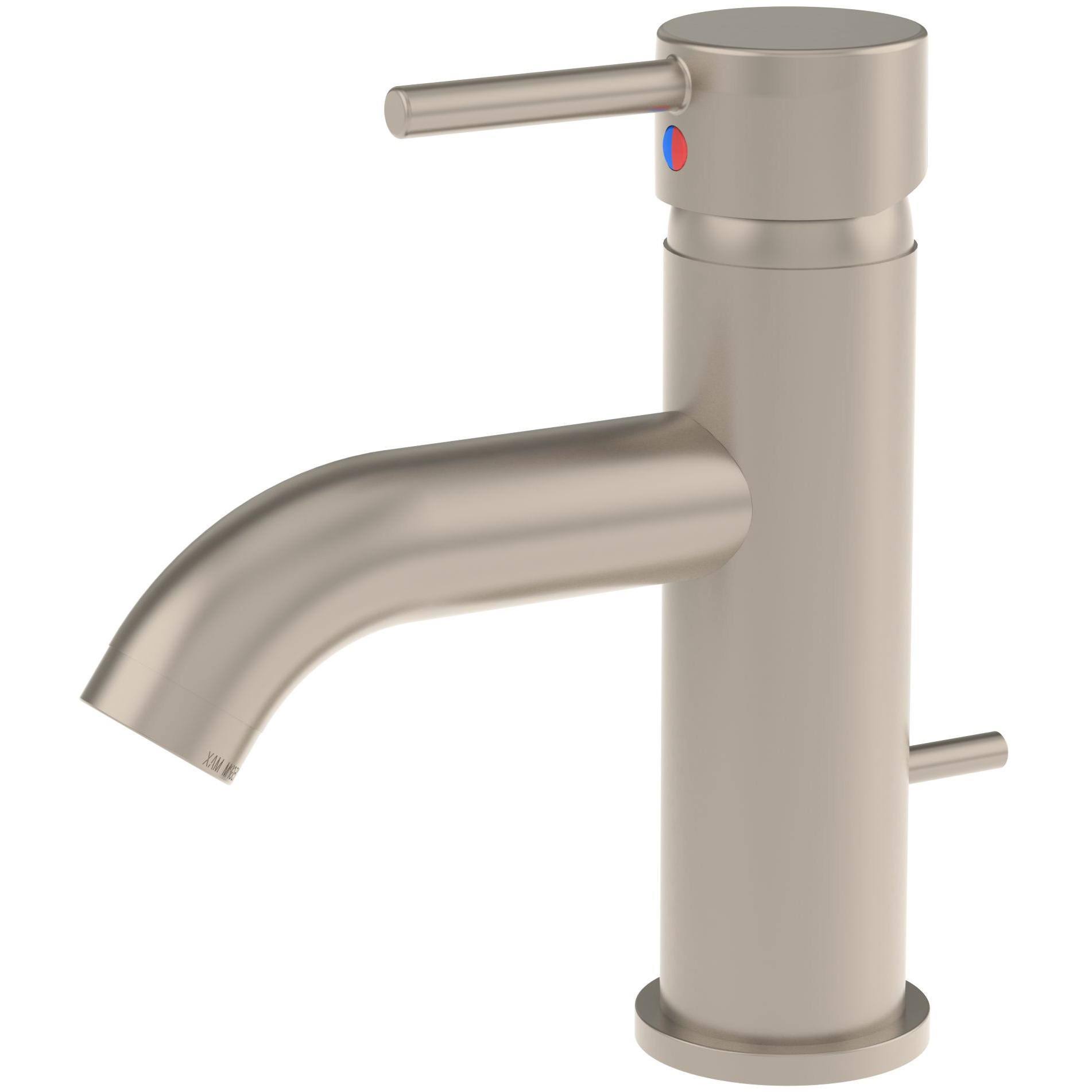 Sereno Single Hole Single-Handle Bathroom Faucet with Drain Assembly in Satin Nickel (1.0 GPM)