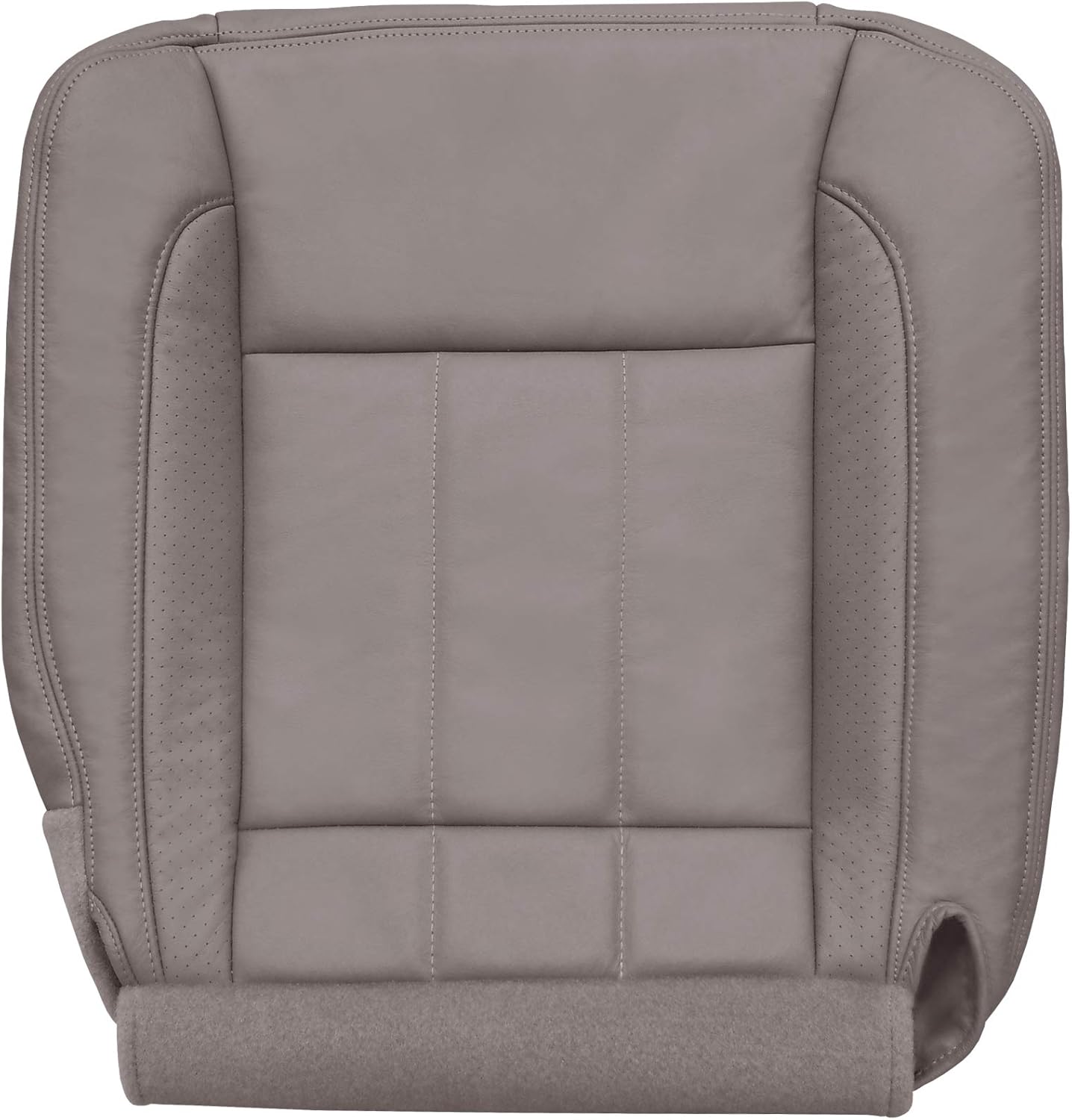 The Seat Shop Passenger Bottom Perforated Leather Seat Cover (P2 Without Flap) - Khaki Tan Leather (Compatible with 2006 - 2008 Dodge Ram Laramie and 2009 Laramie 2500/3500 only)