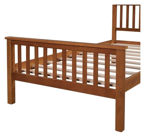 Twin Bed Frame Platform Twin Bed No Box Spring Required with Headboard and Footboard,bed frame