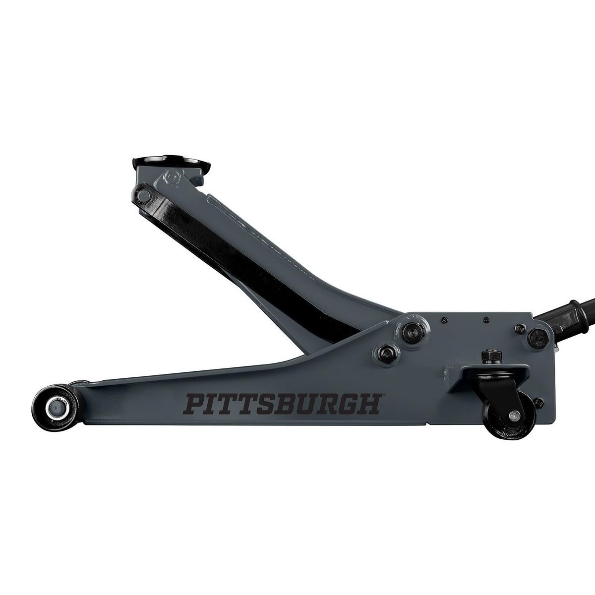 PITTSBURGH 3 Ton Low-Profile Floor Jack with RAPID PUMP, Slate Gray