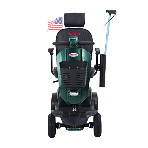 Powered Mobility Scooters for Adults, 4-Wheel Electric Mobility Scooters for Seniors with Rotating Swivel Seat, Charger Included, Electric Wheelchair Device for Elderly (MAX Plus,Red)
