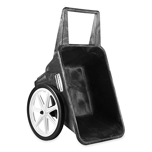 Rubbermaid Commercial Products FG564200BLA Plastic Yard Cart, 7.5 cu. feet