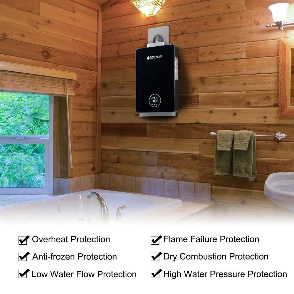 Camplux 12L 3.18 GPM Indoor Tankless Natural GAS Water Heater
