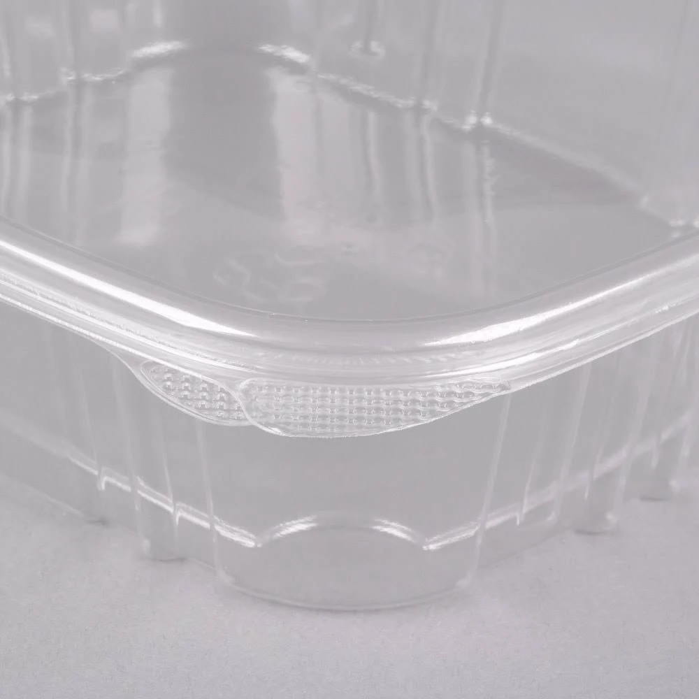 Genpak AD24 24 oz. Clear Hinged Deli Container - 200/Case