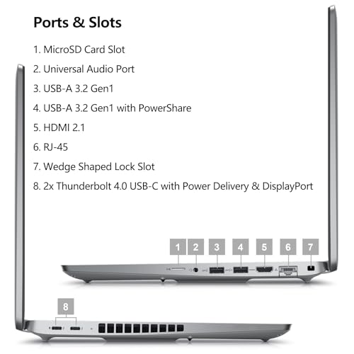 Dell Latitude 5550 15 5000 AI Laptop, 15.6" FHD Business Computer, Intel Ultra 5 125U (Beat i7-1355U), 32GB DDR5 RAM, 1TB SSD, WiFi 6, Backlit Keyboard, Fingerprint Reader, Windows 11 Pro