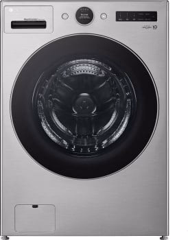 LG WM6998HBA 5 Cu. Ft. Black Steel Front Load All-In-One Washer/Dryer Combo