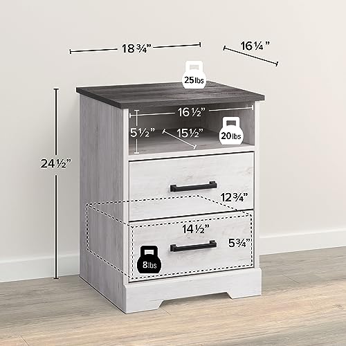 Prepac Sonoma 6 Drawer Dresser for Bedroom, Tall Chest of Drawers, Bedroom Furniture, Clothes Storage and Organizer, 19" D x 23.25" W x 52.75" H, Black