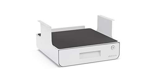 Locking Under Desk Drawer with Shelf (Black) by UPLIFT Desk