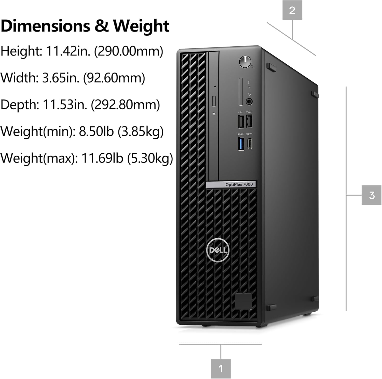 Dell OptiPlex 7000 SFF Small Form Factor Business Desktop Computer, 12th Gen Intel 12-Core i7-12700, 32GB DDR4 RAM, 1TB PCIe SSD, DVDRW, WiFi 6, Bluetooth, Keyboard and Mouse, Windows 11 Pro