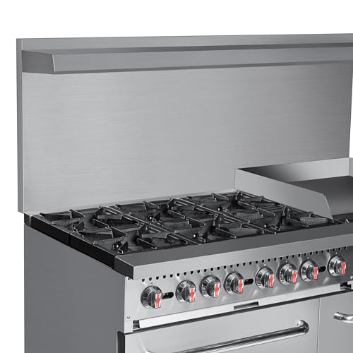 KoolMore 60 in. 6 Burner Commercial Range with 24 in. Griddle