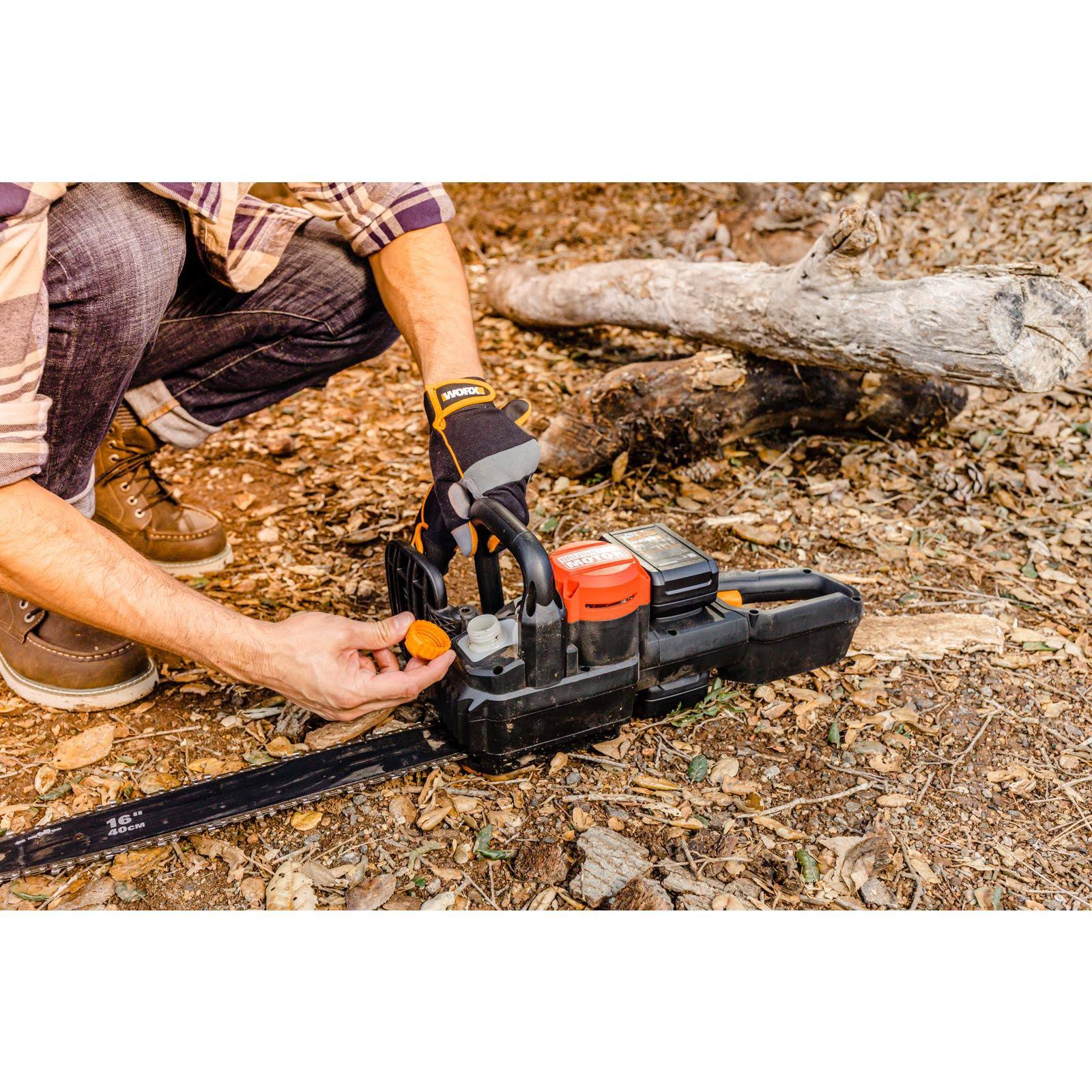 Worx Nitro 40V Power Share Cordless 16x22 Chainsaw with Brushless Motor WG385