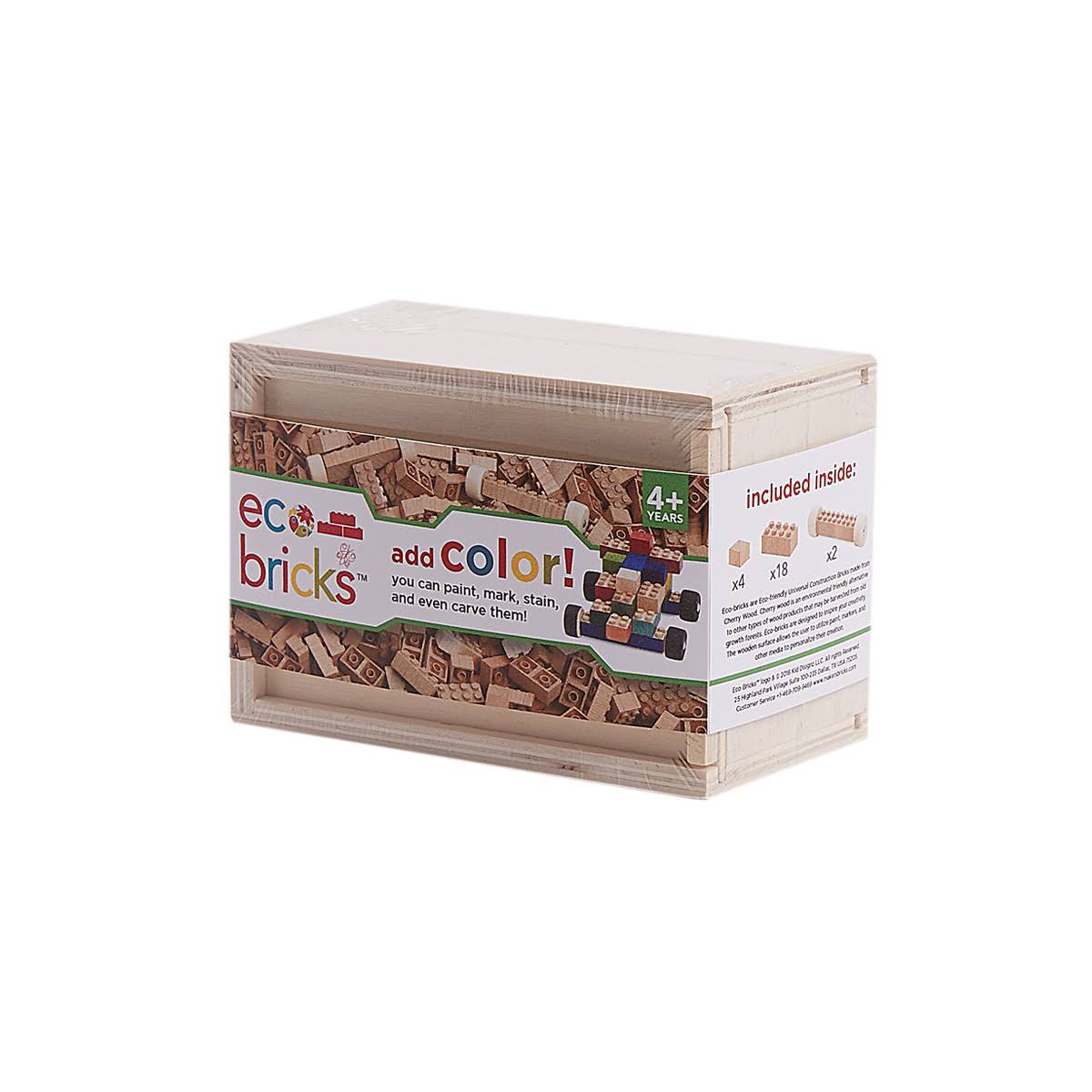 Once Kids Eco Bricks Wooden Set - 250 Piece