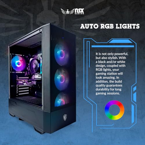 Tomcat Desktop Pc Ryzen 5 5500, RTX 3050 6GB, (2 * 8GB) 16 Gb RAM 3600 RGB, SSD 480GB M.2 NVME, W11, WiFi Ready, Mouse and Keyboard, 1 Year Manufacturer