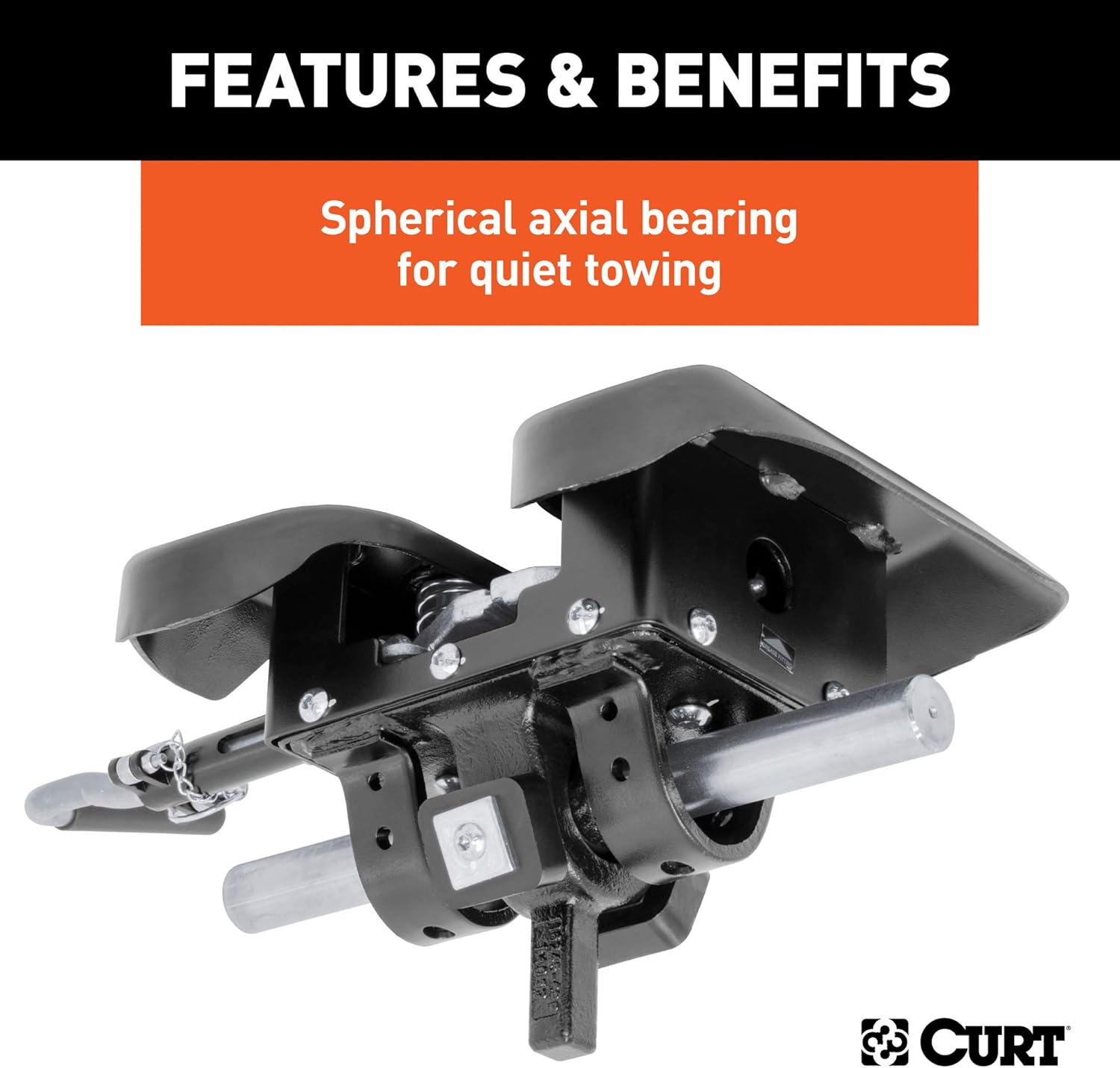 CURT 16245 Q24 5th Wheel Hitch, 24,000 lbs