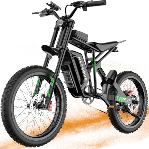 50MPH 6000W / 40MPH 3000W Electric Dirt Bike for Adults, 60V 25Ah Removable Battery Electric Motorcycle Up to 50miles, 24.5" MTB Tires (Rim 19'') E Moto, All Terrain E Bike Full Suspension