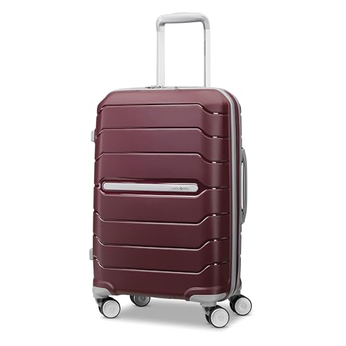 Samsonite Freeform 21-Inch Hardside Carry-On Luggage - Hardshell Carry-On Suitcase - TSA, Airline-Approved - Expandable Hard Shell, Smooth Rolling Spinner Wheels for Lightweight Travel - Navy
