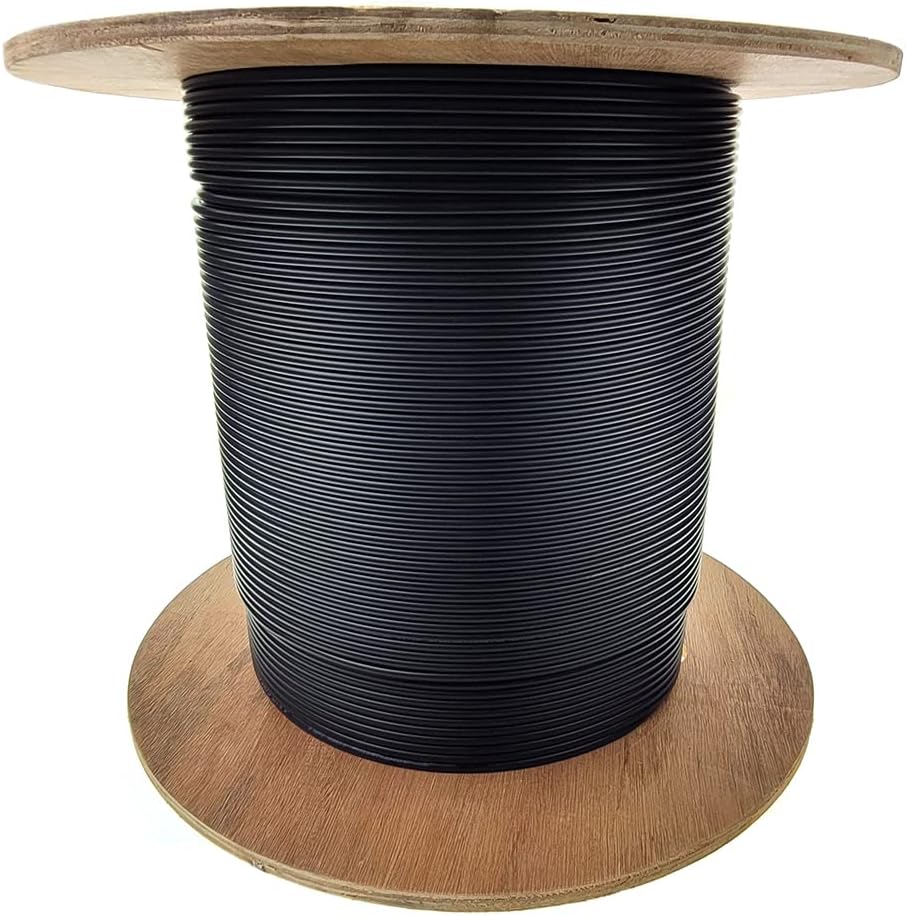 500ft Armored Plenum 6-Strand OM3 Multimode Fiber Optic Cable, Corning Optical Fiber, Indoor/Outdoor