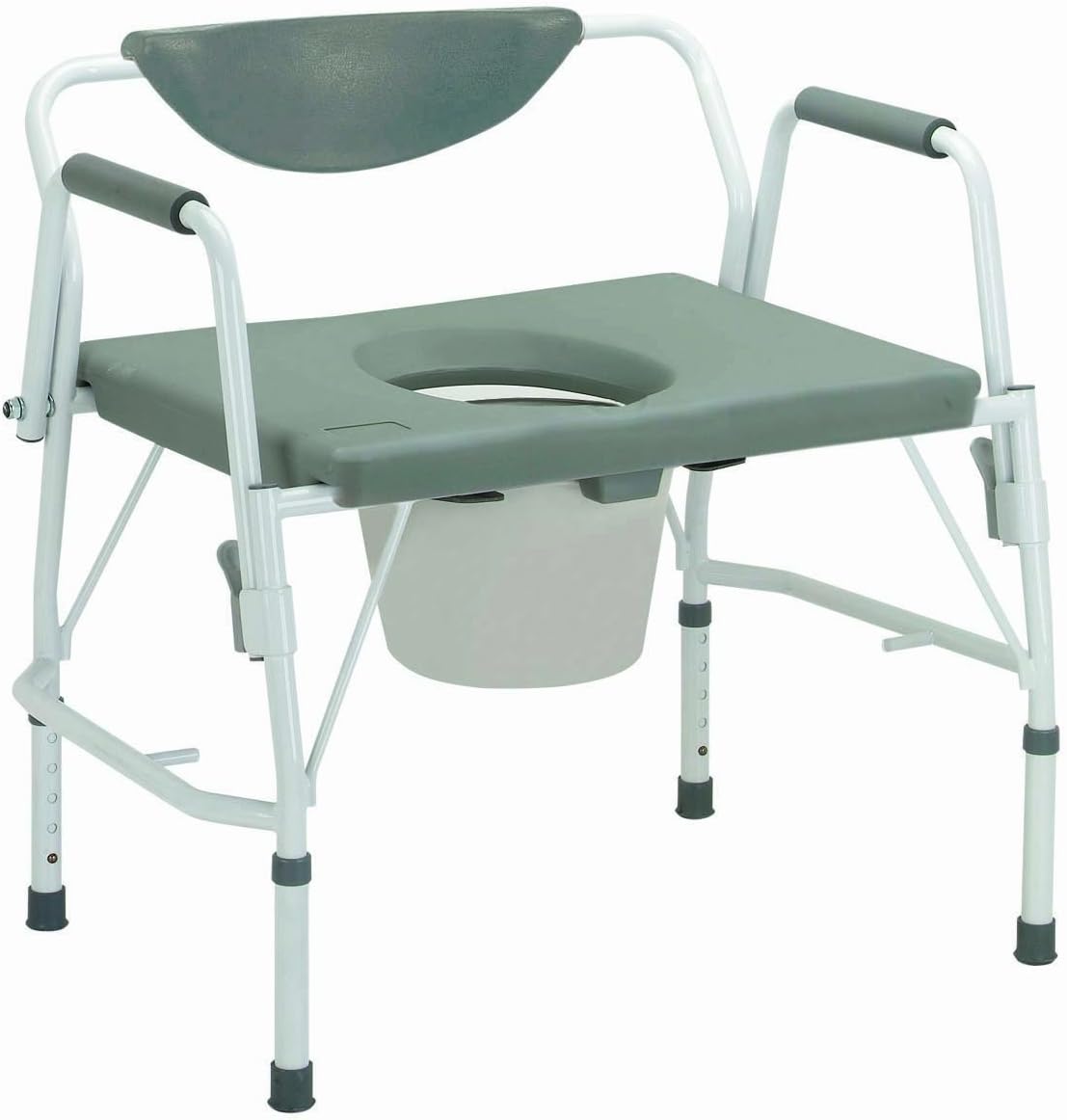 11135-1 - Bariatric Drop Arm Bedside Commode Chair