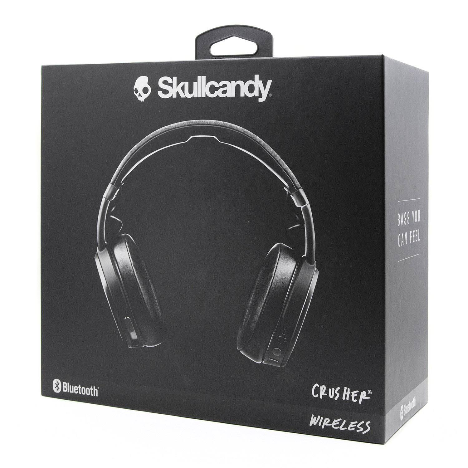 Skullcandy Crusher Bluetooth Wireless Over-Ear Headphones with Mic - Black/Coral