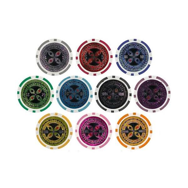 Brybelly 1,000 Ct. Ultimate 14g Poker Chip Set in Acrylic Carry Case