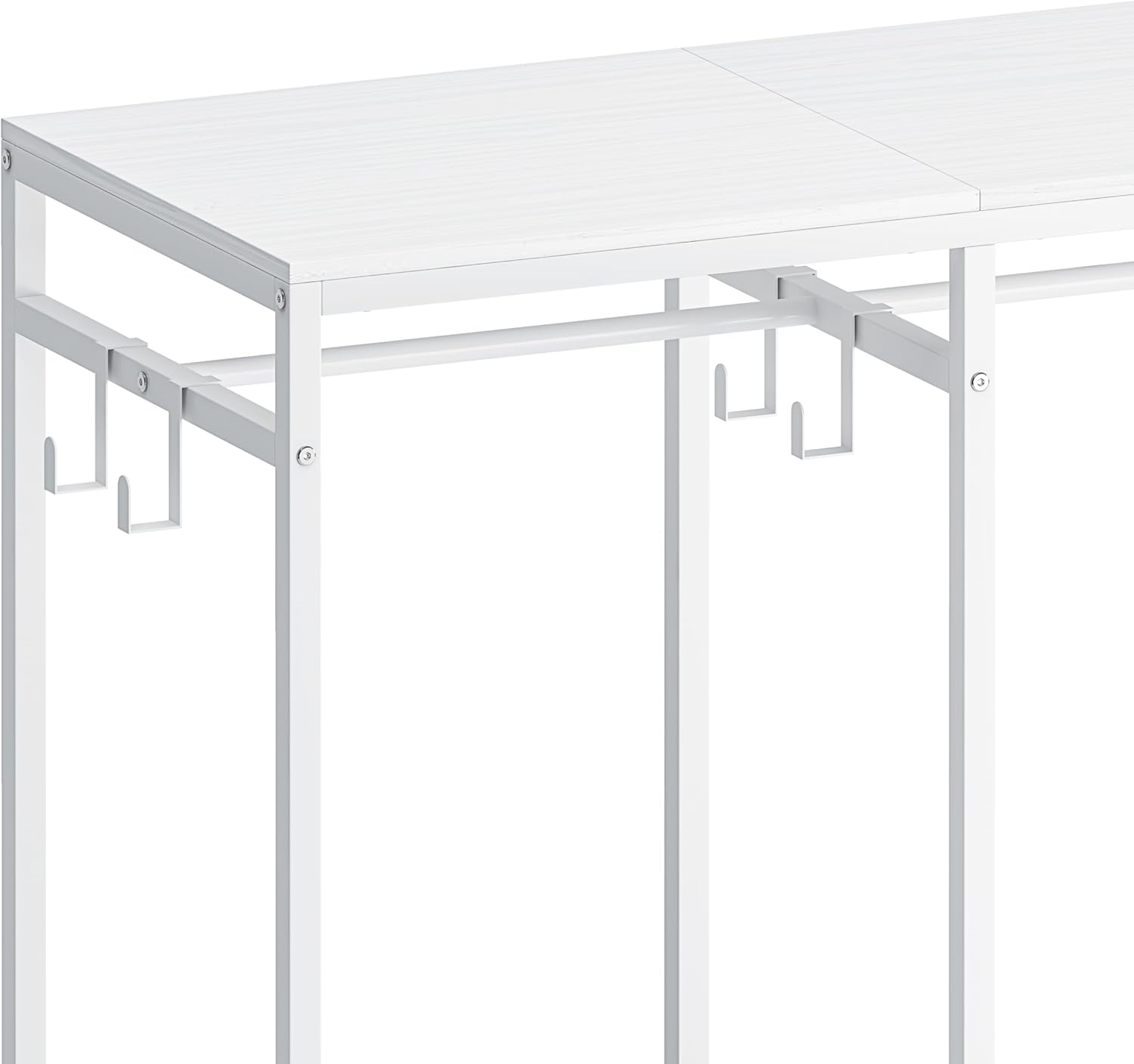 Portable Wardrobe Closet, 47.2" L x 15.8" W x 72.1" H, Multi-Functional Clothes Rack, 42.8 lbs