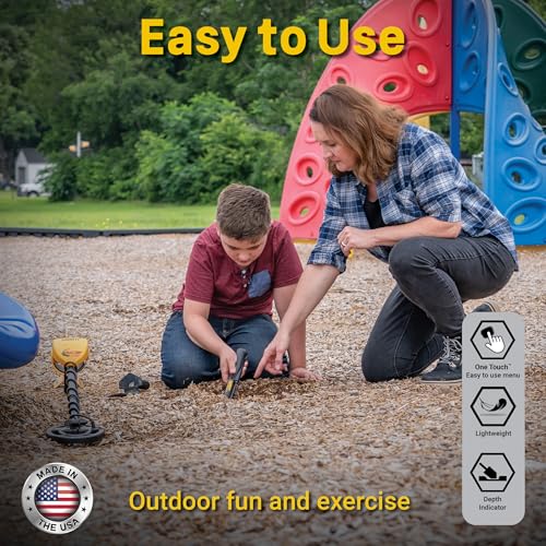 Garrett ACE 150 Metal Detector for Adults and Kids, Made in USA, Waterproof Search Coil
