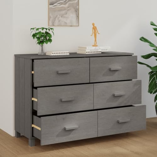 Buffets & Sideboards Sideboard Light Gray 44.5"x15.7"x31.5" Solid Wood Pine,Multipurpose Wooden Sideboard with Ample Storage and Display Space Cabinets & Storage