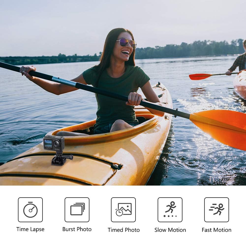 AKASO Brave 7 LE 4K30FPS 20MP WiFi Action Camera with Touch Screen EIS 2.0 Zoom Remote Control 131 Feet Waterproof Camera Support External Microphone with 64GB U3 MicroSDXC Memory Card (Bundle)