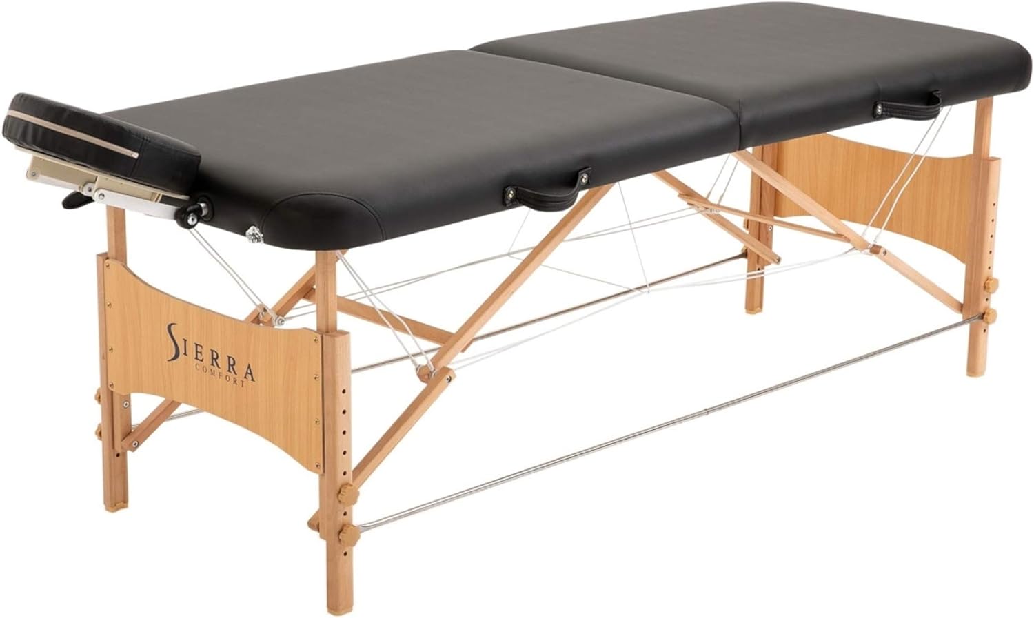 Sierra Comfort All Inclusive Portable Massage Table, Black