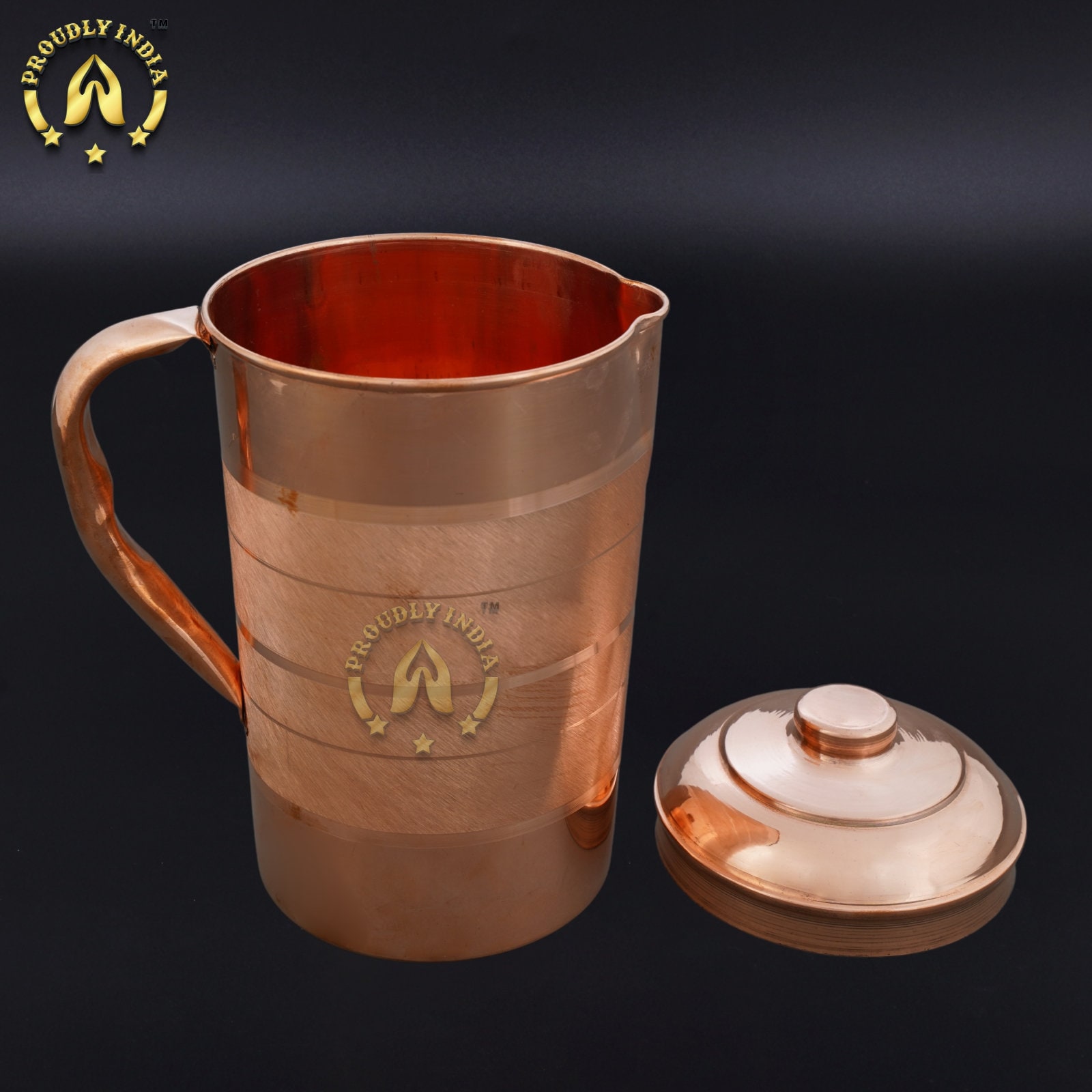 Proudlyindia Copper Jug, Copper Water Pitcher, Antique Copper Jug, Pure Copper Jug, Tamba Jug Online
