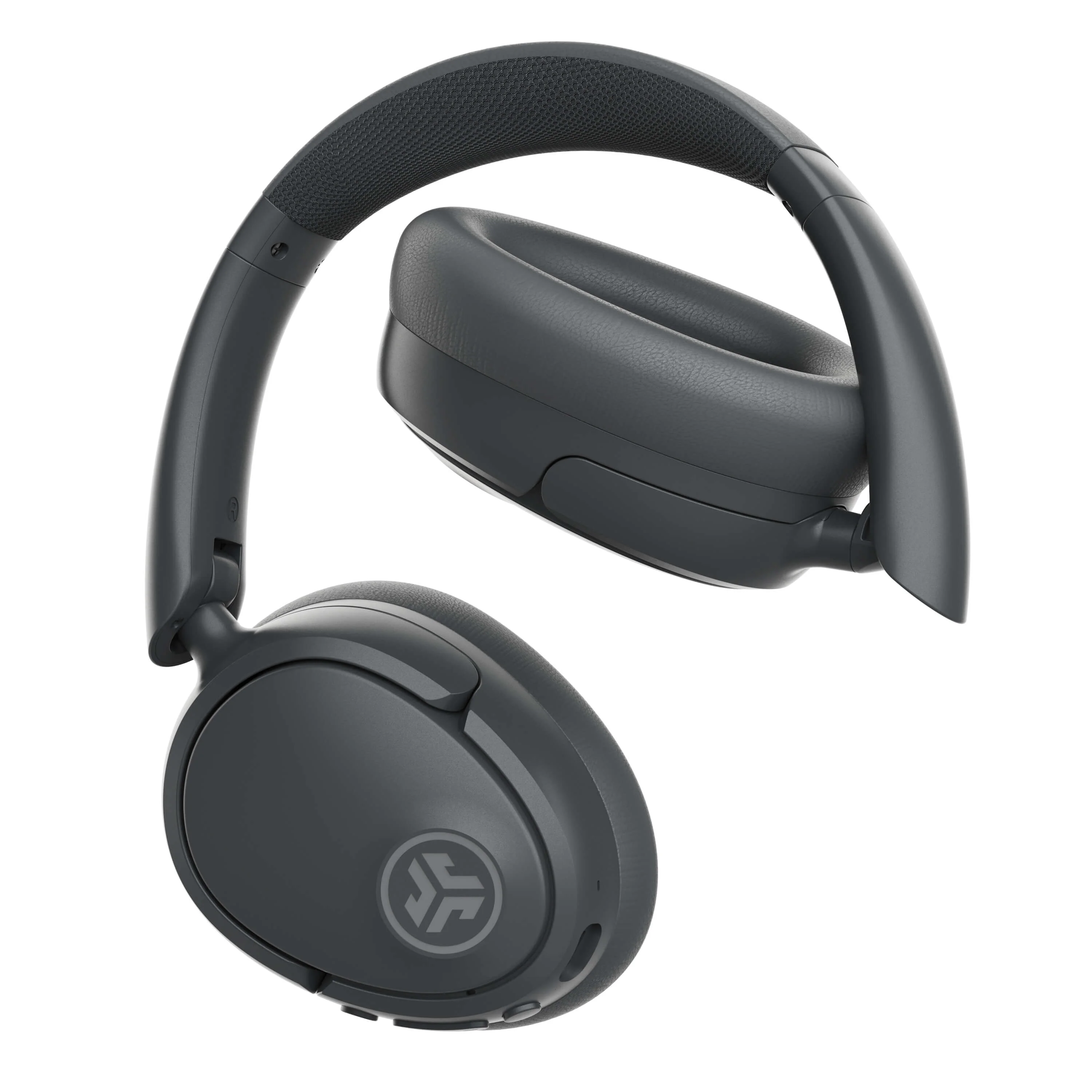 JLab JBuds Lux Active Noise Cancellation Bluetooth Over Ear Headphones, Multipoint, Fast Charge, Graphite