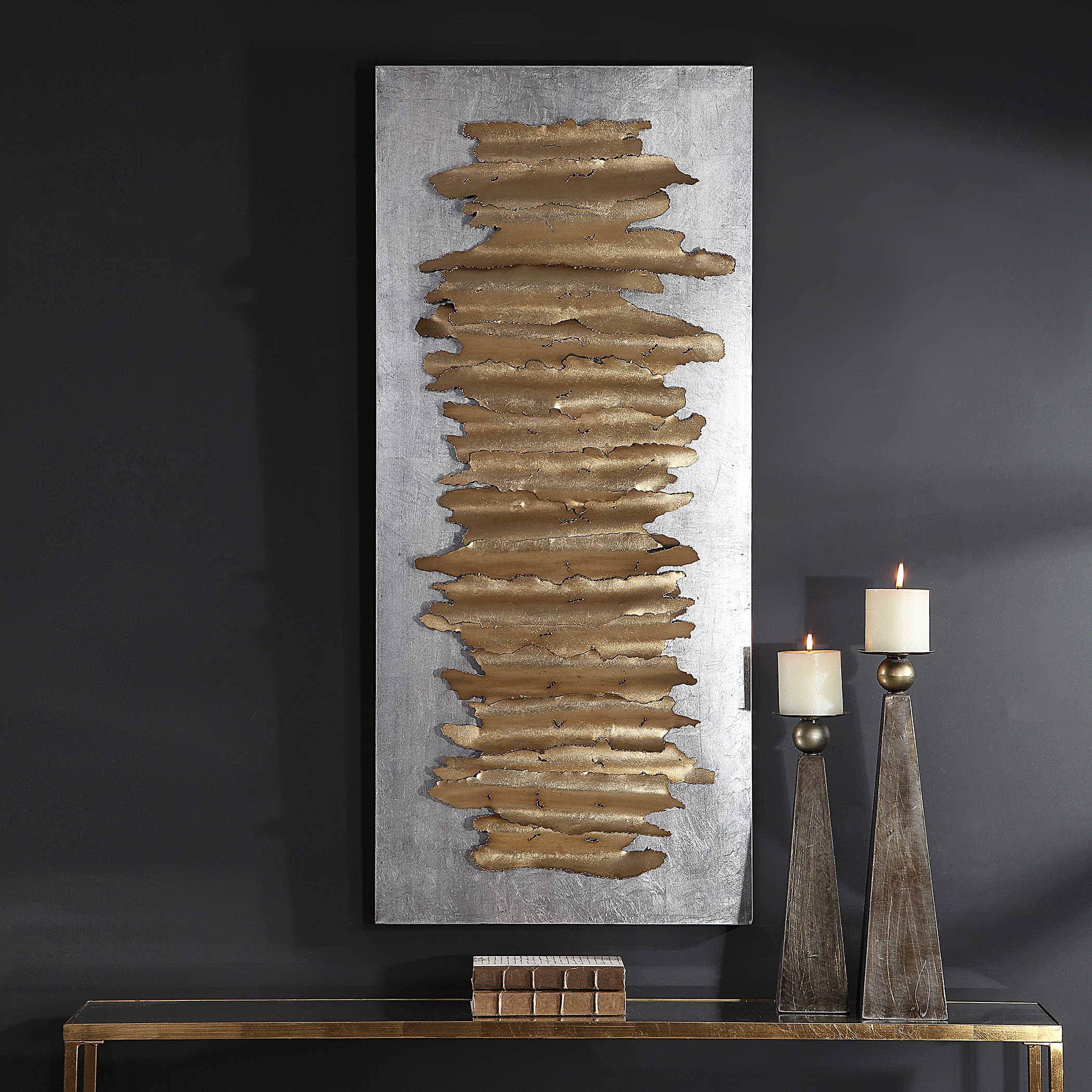 Uttermost 04195 Lev Gold Metal Wall Decor